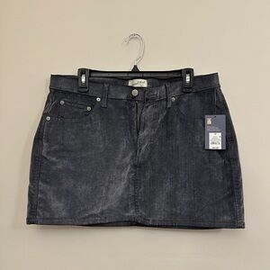 Dark Gray Mini Skirt